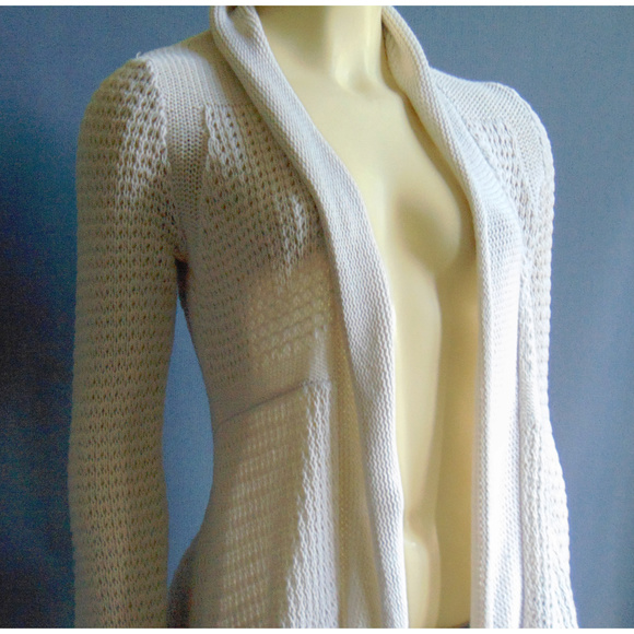 Angel of the North Anthro Long Open Cardigan S - Picture 2 of 8